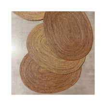 Lade das Bild in den Galerie-Viewer, Platzmatte oval L 39 cm B 29cm aus Ate Geflecht placemat