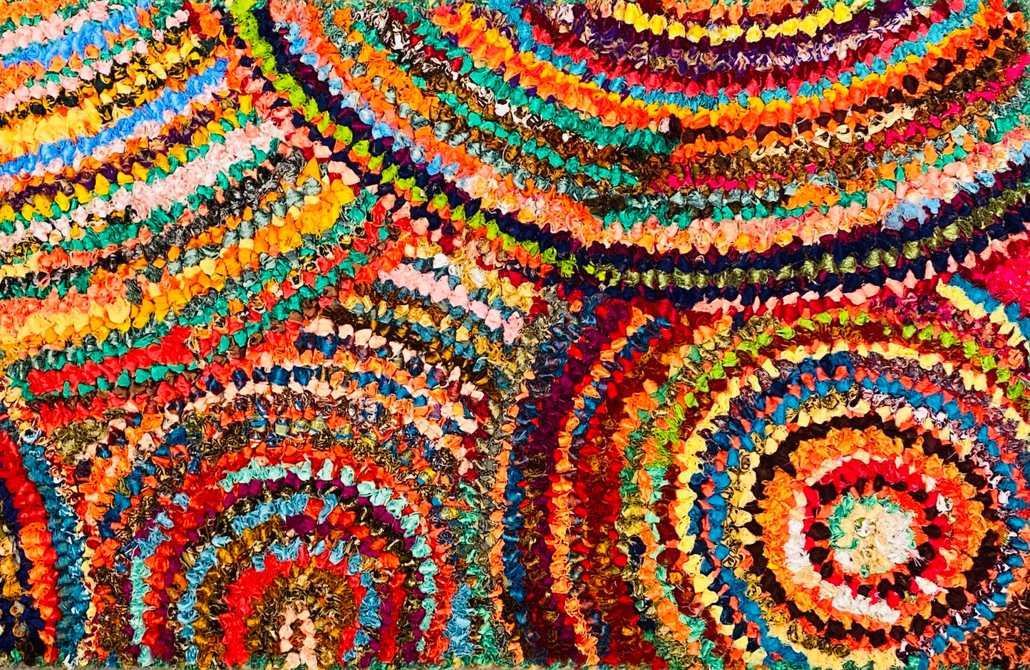 Fußmatte Sun multicolor 50x80 recycled Saris No. 7