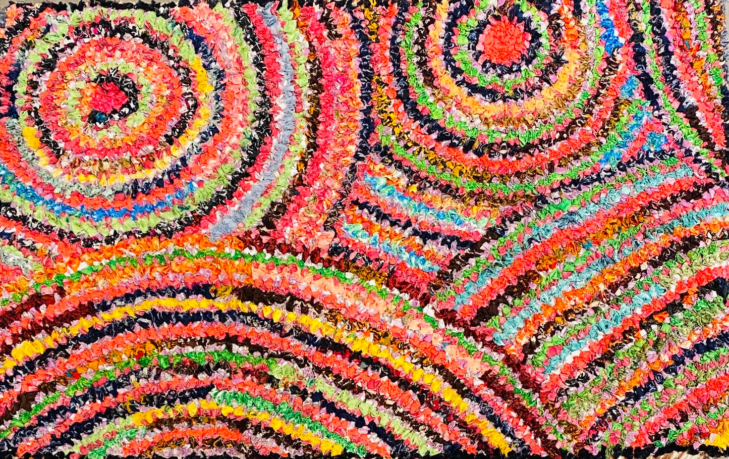 Fußmatte Sun multicolor 50x80 recycled Saris No. 8