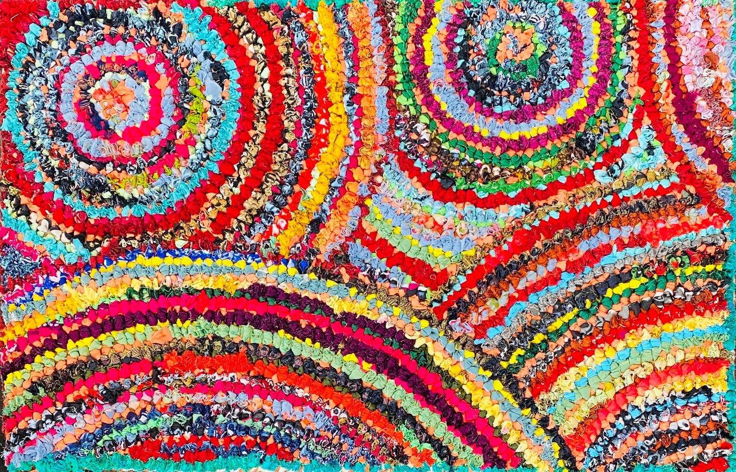 Fußmatte Sun multicolor 50x80 recycled Saris No. 11