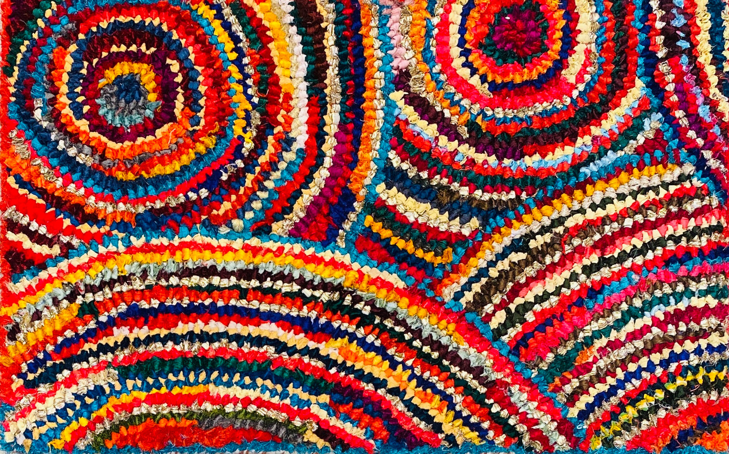 Fußmatte Sun multicolor 50x80 recycled Saris No. 11